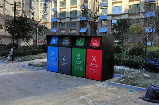 四分類垃圾桶罩,垃圾分類亭