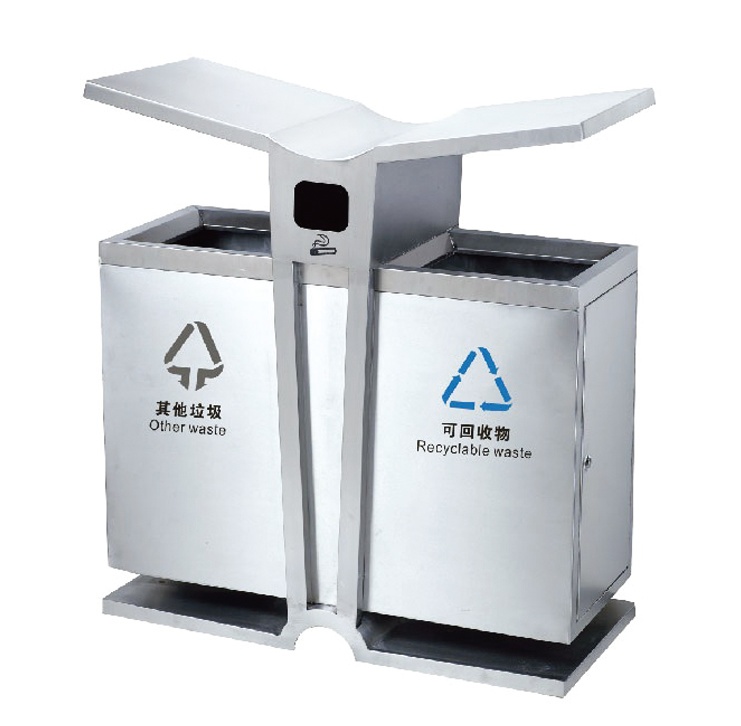 日照不銹鋼垃圾桶，濰坊分類果皮箱